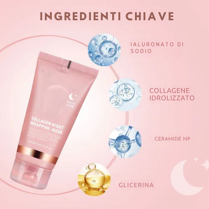 Maschera facciale al collagene