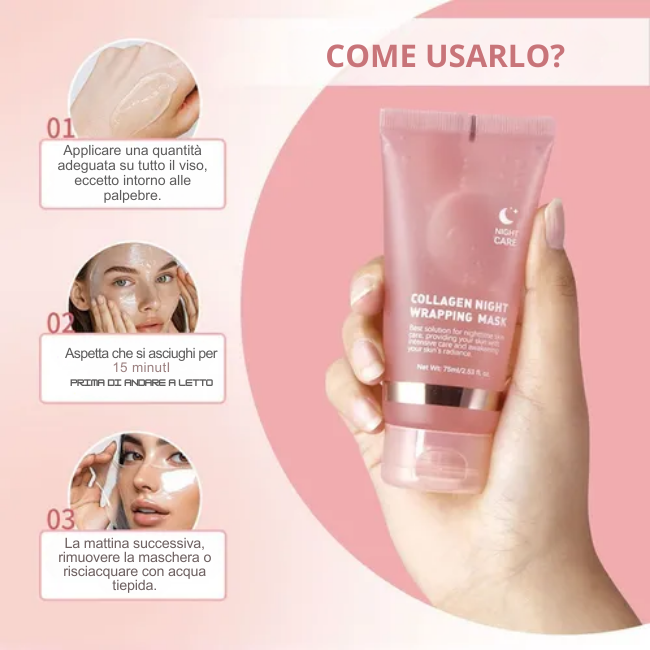 Maschera facciale al collagene